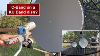 Can I get C Band channels with a KU band satellite dish?