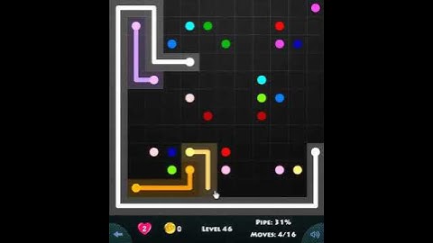 12 × 12 MANIA LEVEL 46 - FLOW GAME ON FACEBOOK Connect the dots