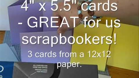 Tip #23 - Overview - A2 Size Card Chocies from 12x12