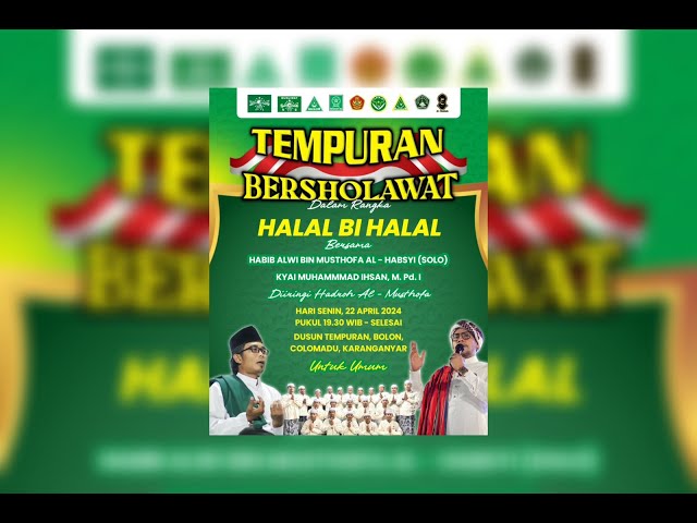 LIVE TEMPURAN BERSHOLAWAT DALAM RANGKA HALAL BIHALAL - HABIB ALWI BIN MUSTHOFA - BUANA PICTURE HD class=