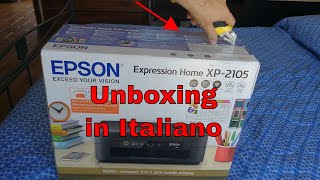 Epson Expression Home XP-2105 (XP-2100) • Unboxing ITA