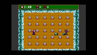 Super Bomberman 4: All special bombs (D, S and H) funny moments - two players