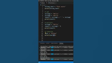 How to access index of string? | python | Tamil |