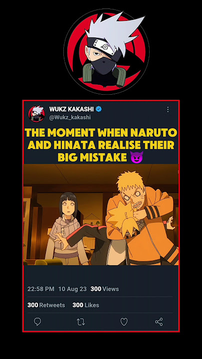 The moment when hinata realise her mistake || #naruto #boruto