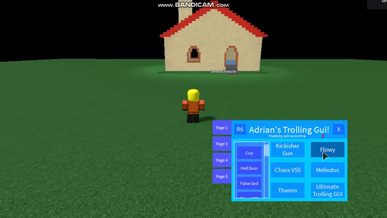 Omega Flowey But Its A Script In Roblox Adrians Gui Youtube - omega flowey script roblox