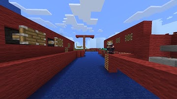 Custom Wipeout course in Minecraft PE!