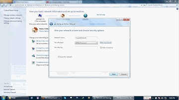 Create a Adhoc Network