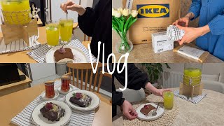 20| Silent Vlog| Ikea shopping, lemonade, tiramisu, iftar in Ayvalık, wet cake, mince pita