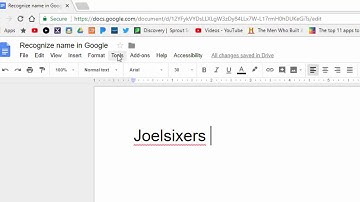 Personal Dictionary in Google Docs