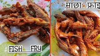 How to make cripsy fish fry at home with easy  steps/ Machha fry /Small fish fry