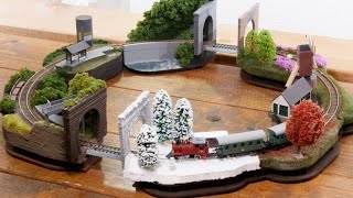 ミニジオラマを繋げたら楽しすぎた / Nゲージ 鉄道模型 / It's fun to connect a small train diorama!