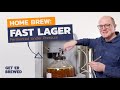 Making lager fast  fermenting under pressure