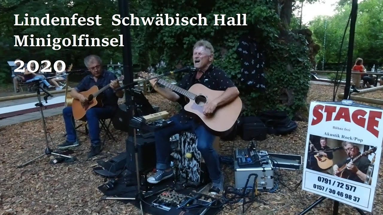 Duo Stage live auf der Minigolfinsel Schwäbisch Hall, Lindenfest Kocherinsel, Hohenlohe