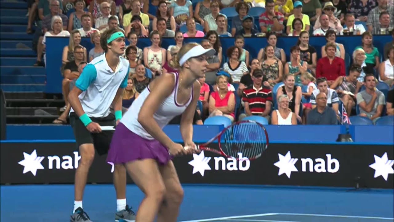 Murray/Watson v Zverev/Lisicki highlights (RR)