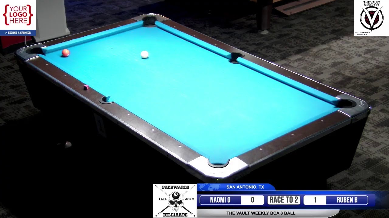 Image of video the Monday Night BCA 8 Ball Tournament - Live at The Vault \ San Antonio, TX \ Jan 18, 2021 9