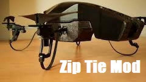 AR Drone Zip Tie Mod, Landing Gear Mod - How To - Episode 3
