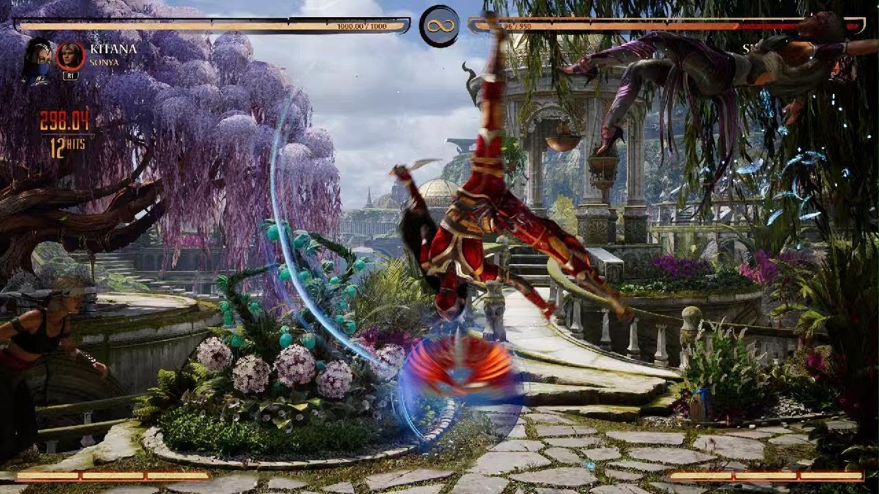 Kitana 44% Flashy Corner Combo w/ Sonya Kameo (MK1)