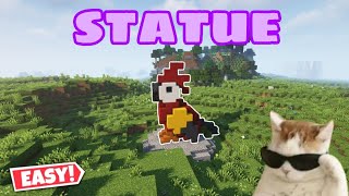 Minecraft | How To Build A Small Statue | Parrot Statue🦜 | Easy To Build