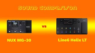 Sound Comparison: NUX MG-30 vs Line6 Helix LT - by Gerry Tentler