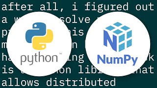 How to split in chunks (submatrices), or handle a huge matrix giving memory error on numpy?