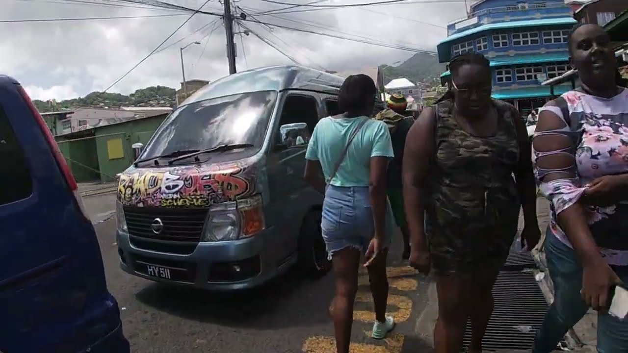 Busy Friday In Kingstown St. Vincent and The Grenadines