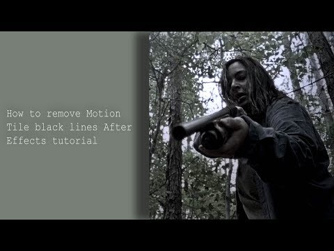 After Effects:  How to remove Motion Tile black lines
