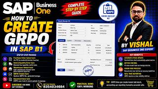 SAP B1 GRPO Tutorial Create Goods Receipt PO in SAP Business One || CLASS 18