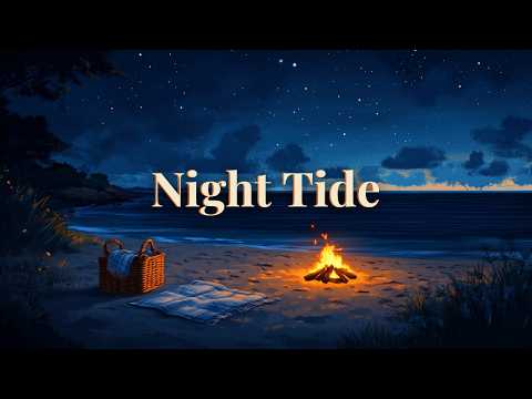 Night Tide 🌙 Cozy Beach LoFi Beats for Relaxing, Reading, Study & Slow Nights