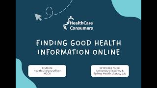 19/05/2026 Finding Good Health Information Online + Social Media Misinformation