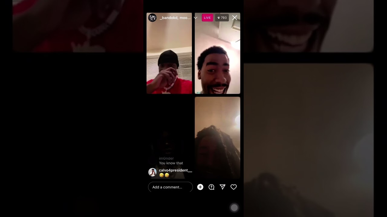 Bandokd,lilpat,kcmoney on ig live flexing pgfnuk jewelry pgf mooda joins the live