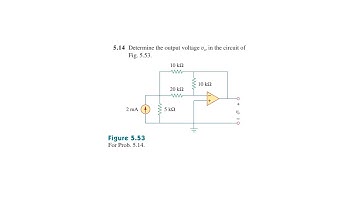 Problem 5.14 Fundamental of Electric Circuits (Sadiku) 5th Ed - Op-amp
