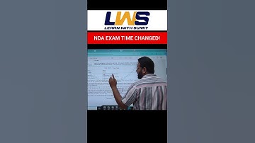 UPSC Change NDA 1 2024 Exam Time😱 Have You Check? #ndaexam #ndapreparation #LearnWithSumit