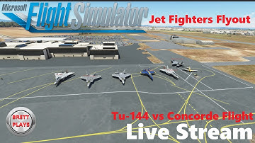 Tu-144 vs Concorde and jet fighter flyout - Mods & Addons for Microsoft Flight Simulator 2020 4K