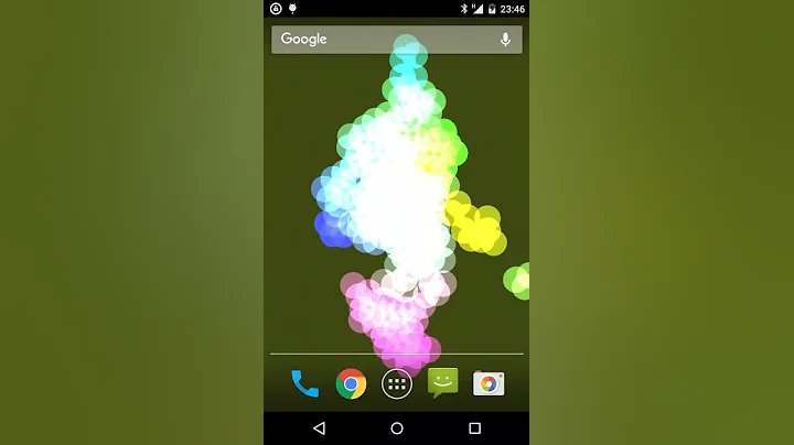 bouncing particles wallpaper