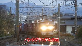 2019/01/31 JR貨物 1月最終日 小雨の中 朝の定番貨物列車5本