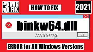 BINKW64.dll Missing? Learn How To Fix binkw64.dll Was Not Found (GTA 5 error) Error Windows10 64 Bit
