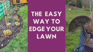 Easy Way to Edge Your Lawn with Half Moon Tool - with Hack!