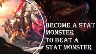 [YXY Renekton] Become a Stat Monster to Beat a Stat Monster | Volibear matchup | Subbed