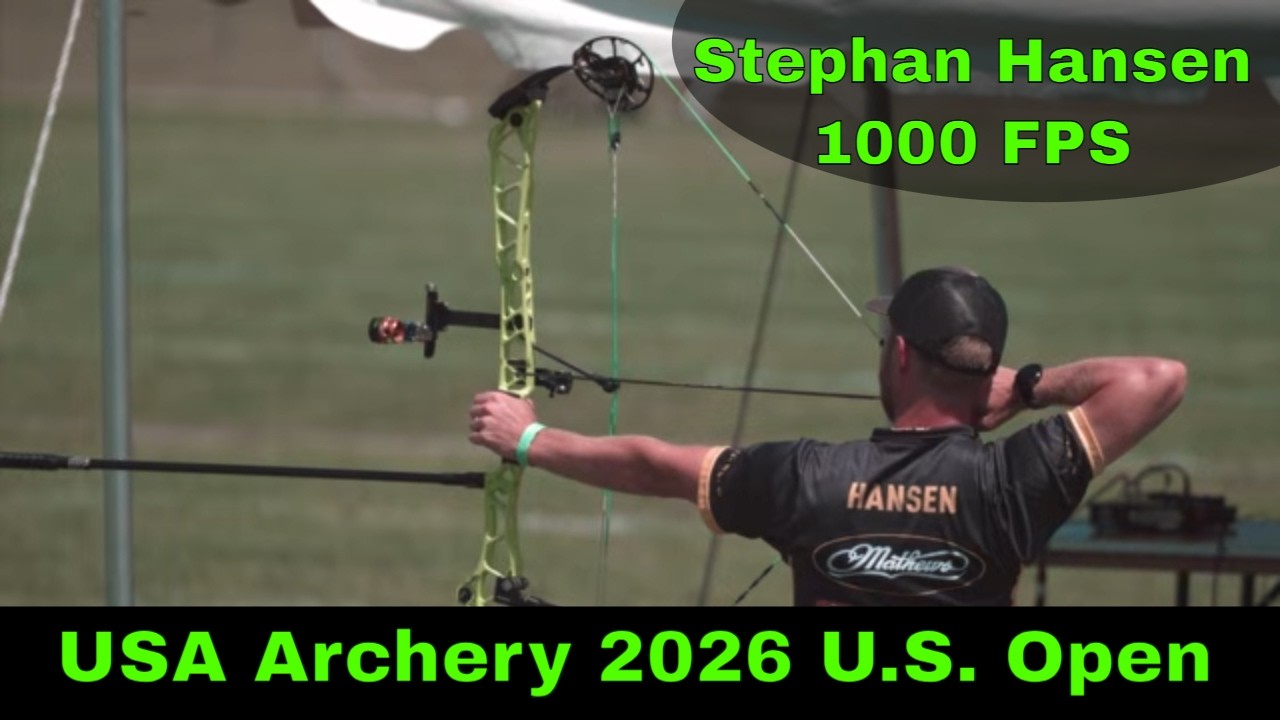 Stephan Hansen USA Archery 2026 U S  Open 1000 FPS | Compound Archery