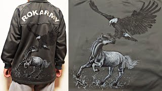 [너무강한친구육군] 활동복에 백마와 독수리 그리기 | A White Horse & an Eagle on ROK Army Training Jersey