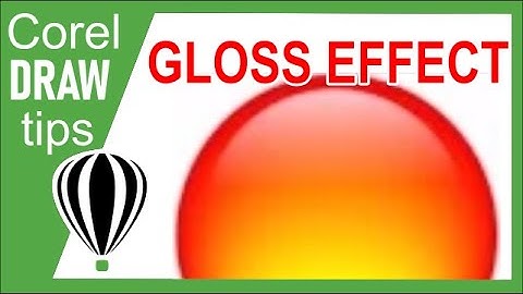 Creating glossy buttons in CorelDraw