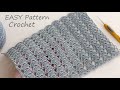 Проще простого!  УЗОР КРЮЧКОМ вязание для начинающих 👍 SUPER EASY Pattern Crochet