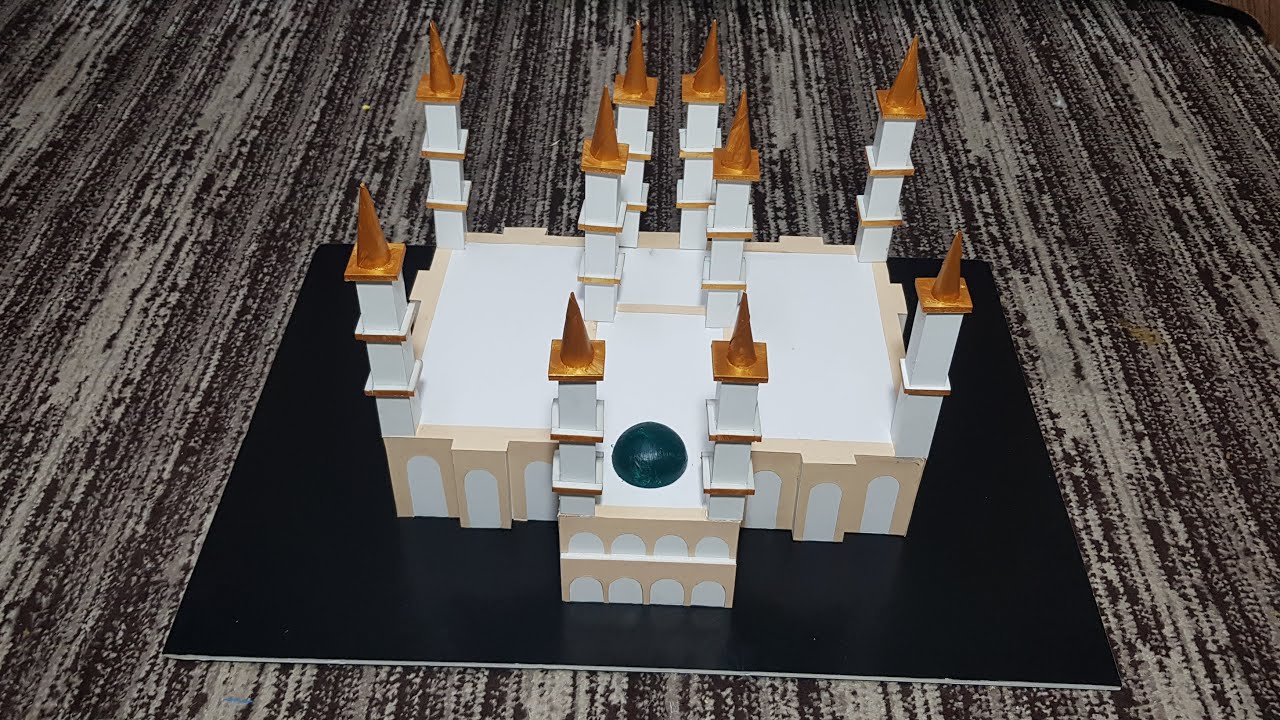 طريقة عمل مجسم المسجد النبوي الشريف  Model of the Prophet's Mosque