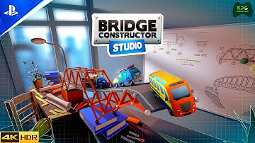 Bridge Constructor Studio - Walkthrough Gameplay 4K 2160p 60FPS Ultra HD