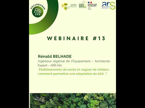 Webinaire #13 : Paroles d'expert Comment permettre une adaptation du bâti ?