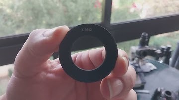 Make A Cheap Adapter From Telescope 1.25 inch Eyepiece Colour Filter Screw Size  To C mount.