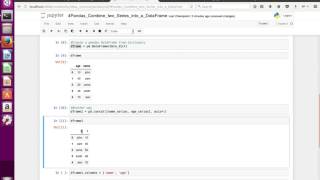 Pandas Combine two Series into a DataFrame