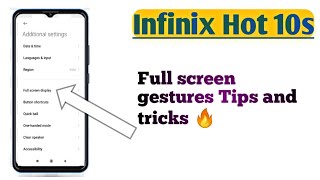 Infinix Hot 10s, Full Screen Display Settings How to use 