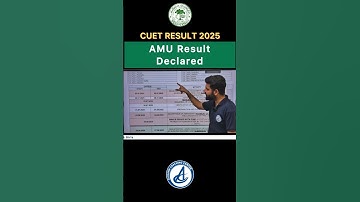 Admission Lists for Admission to various courses (Through CUET) declared, 2025-26 | Counselling #amu