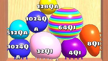 Blob Merge 3D - Quintillion Level Up Satisfying ASMR Gameplay ( Cube Arena 2048 )